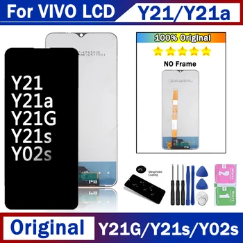 המקורי עבור Vivo Y01 Y02s Y21a Y21G תצוגת LCD מסך מגע דיגיטלית החלפה על Vivo Y21 V2111 / Y21S V2110 LCD