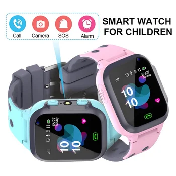 S1 ילדים שעון חכם טלפון Smartwatch עבור ילדים SOS צילום מצלמה עמיד למים קילו Tracker מיקום מתנה הקול Smartwatch