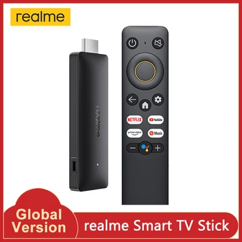 realme 4K Smart TV Stick 1080P. הגירסה העולמית 2GB RAM 8GB ROM ARM Cortex A35 Quad Core Bluetooth 5.0 Google TV סטיק אנדרואיד
