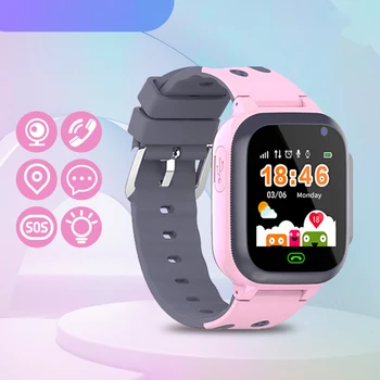ילדים שעון חכם כרטיס ה-Sim קורא טלפון Smartwatch עבור ילדים SOS צילום מצלמה עמיד למים Tracker מיקום מתנה עבור Ios אנדרואיד