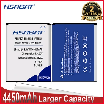 HSABAT 4450mAh BL-52UH סוללה עבור LG L70 L65 D285 D320 D325 D329 VS876 D280 D320N