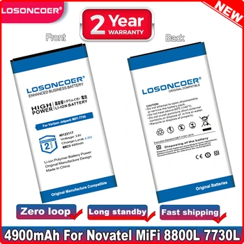 LOSONCOER 4900mAh סוללה 40123117 על Novatel Wireless/VERIZON Jetpack 4G LTE, רשת אלחוטית 7730L, Jetpack MiFi 8800L סוללות