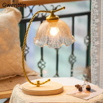 הנסיכה מנורת שולחן מודרני נורדי לעיצוב הבית הסלון חדר השינה המיטה עומד שולחן אורות לילה זכוכית תאורה