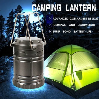 Hangable אוהל אור עם ידית רב-תכליתי תאורה פנס לטיפוס קמפינג