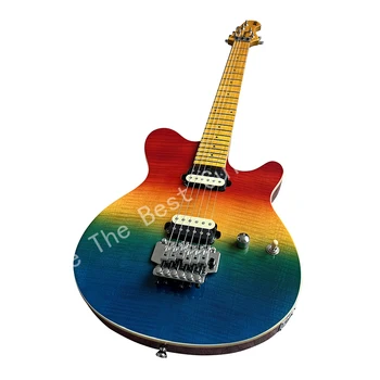 קשת צבעים 22 טון בגיטרה עם הוריד בצוואר, ביצועים מקצועיים ברמה, חינם מדלת לדלת משלוח.