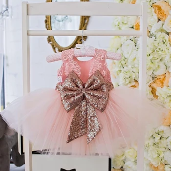 ילדה 1 שנה שמלת יום ההולדת היילוד הטבלה שמלת בנות תינוק להתלבש תינוק הטבילה שמלות תינוק קטן Vestidos