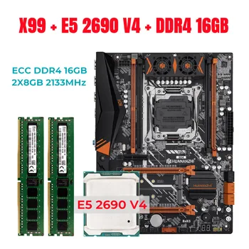 HUANANZHI BD4 ערכת Xeon לוח האם x99 E5 2690 V4 2*8G DDR4 2133 זיכרון ECC NVME USB3.0 ATX Server