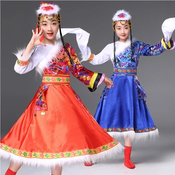 הלאומי הרוסי ביצועים בגדים לילדים העממית המודרנית בגדי ריקוד בנים ובנות סיני שמלת ריקוד לילדים