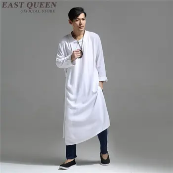 מזרחי mens הלבשה סינית מסורתית תחפושות גברים hanfu מזרחי סגנון mens ההלבשה פשתן בגדים KK2265 Y