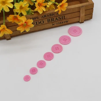 20-50PCS מעורב צבע פלסטיק כפתורים עם 4 חורים רעיונות DIY תפירה אביזרים ערבב צבע עגול כפתורים