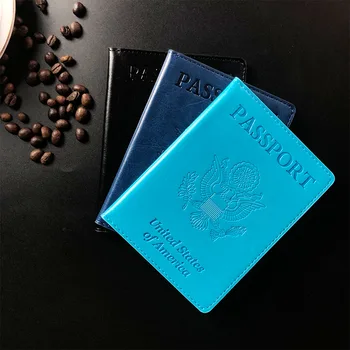 אופנה סגנון החדש PU נשים הדרכון של בעל שתי דוגמניות בנות נסיעות דרכון בעל יוניסקס בעל כרטיס גברים הדרכון של בעל