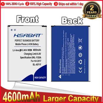 HSABAT 0 מחזור 4600mAh BL-45F1F סוללה עבור LG K4 2017 /M160 LG Aristo MS210 / 2017 גרסה K8 תחליף מושלם-משלוח חינם