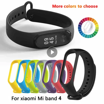 ישים דוחן הצמיד 4 צמיד צמיד צמיד ספורט חכם לביש התקנים החלפת רצועת לנשימה עבור MiBand4